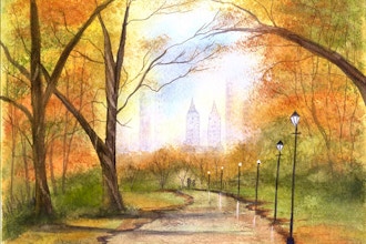 Virtual Watercolor Central Park the Easy Way